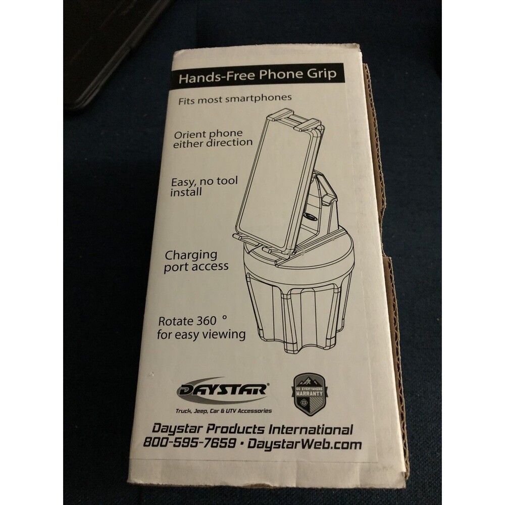 DAYSTAR KU81001BK HANDS-FREE CUP HOLDER PHONE GRIP MOUNT